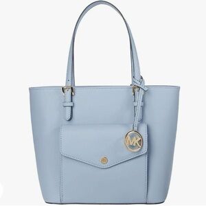 NWOT Michael Kors Jet Set Medium Saffiano Leather Pocket Tote Bag